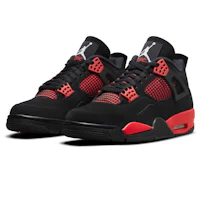 nike air jordan 4 retro black / infrared