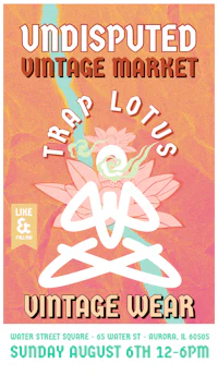 a poster for the undiscovered vintage market