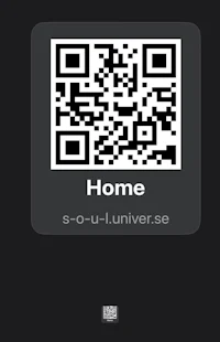 qr code for home - screenshot