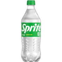 a bottle of spirte water on a black background