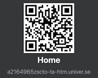 a qr code with the word home on it