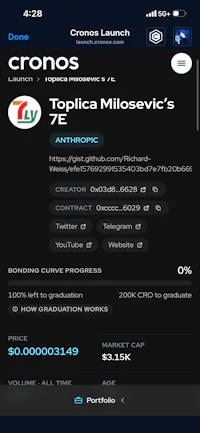 a screenshot of the tronos app on an iphone
