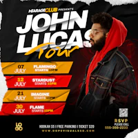 john lucas tour flyer template