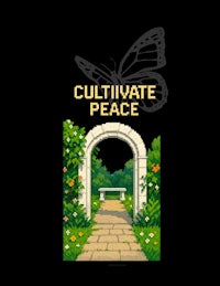 cultivate peace - pixel art