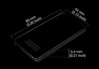 a diagram showing the dimensions of a phone