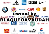 a group of logos that are owned by blaque avuadah