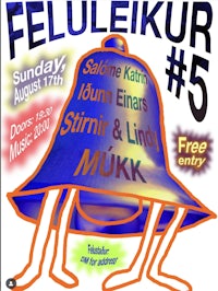 a poster for felikur 5 with an image of a bell