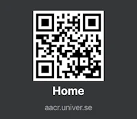 a qr code with the word home on it