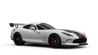 a white and black sports car on a black background