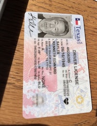 Texas State Driver License 