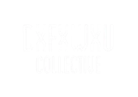 dxfxu collective logo on a black background