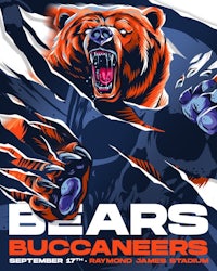 chicago bears buccaneers poster