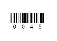 a barcode on a white background