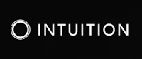 the logo for intuition on a black background