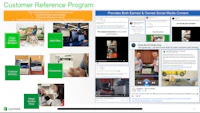 the customer reference program is shown on a screen