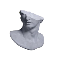 an image of a bust in 3d