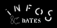 infos & dates logo on a black background