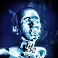 an image of a blue mannequin