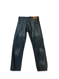 a pair of jeans on a black background