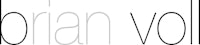 a black and white logo with the word brian voll