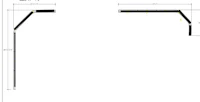 a diagram showing the dimensions of a wall shelf