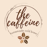 the caffeine logo on a beige background