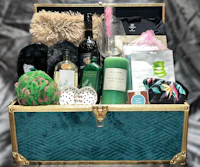 a trunk filled with a variety of items