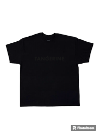 a black t - shirt with the word tangerine on it