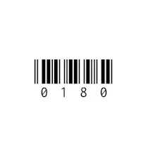 a bar code on a white background