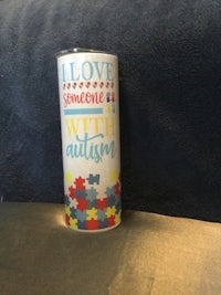 a coffee mug with a piece of puzzle on it