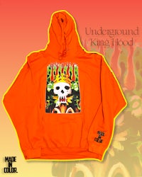 underground king hoodie - orange