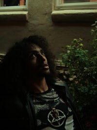 a man wearing a leather jacket