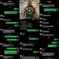 a screenshot of a conversation between two people on a phone