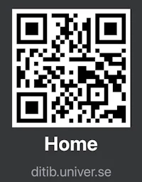 a qr code with the word home on it