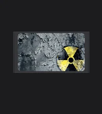 an image of a radioactive sign on a black background