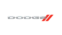dodge ii logo on a black background