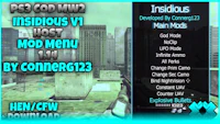 a screenshot of the ps god wwii host mo menu