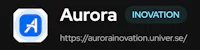 aurora innovation logo on a black background
