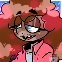 a cartoon of a girl with long hair and glasses
