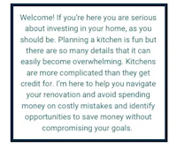 welcome if you are here are serious about investing in your home, you should be planning a kitchen