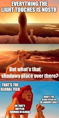 everything the light touches is not nice but there's a shadow place over there