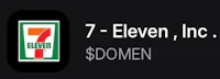 7 eleven inc logo on a black background