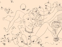 a drawing of a man and a woman