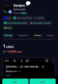 sanjam crypto trading app- screenshot