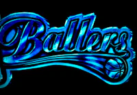 the ballers logo on a black background