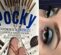 pocky cookies and cream covered sticks