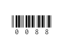 a barcode on a white background