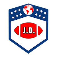 the logo for j d football