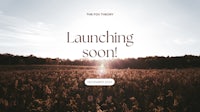 an image of a field with the words launching soon