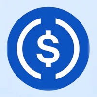 a blue and white dollar sign icon on a blue background